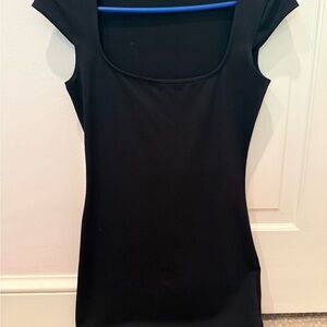 Garage Black Mini Fitted Mini Dress
